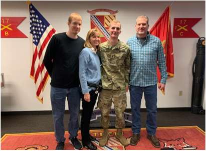 Bret Giannetta and family at West Point