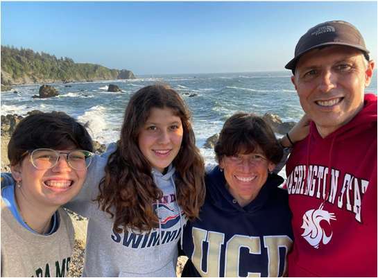 David Lawson and family on the California coast