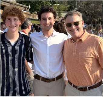 Kenneth Price with his sons