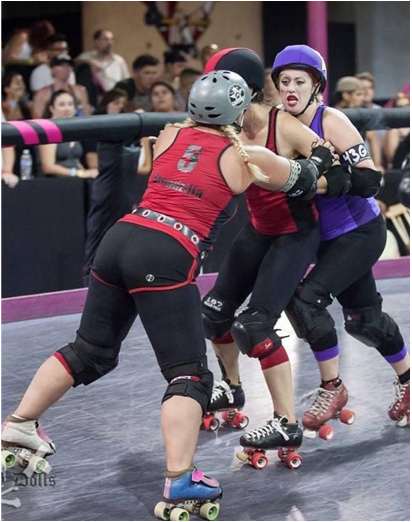 A roller derby bout