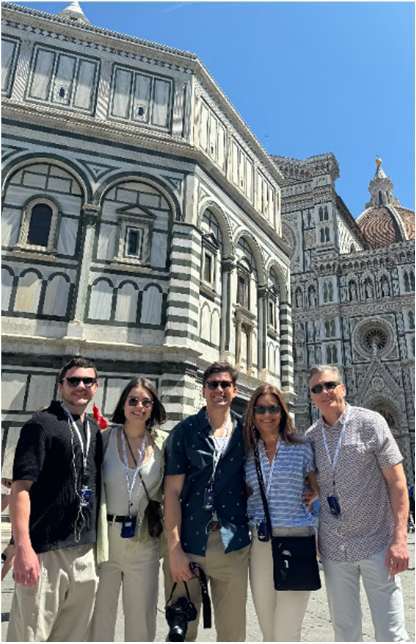 Stefanie Mazzei McGuinness traveling with family