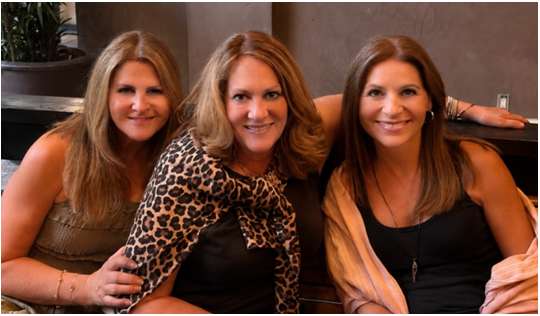 Stephanie Gilpin Guerra with two longtime Bullard classmates