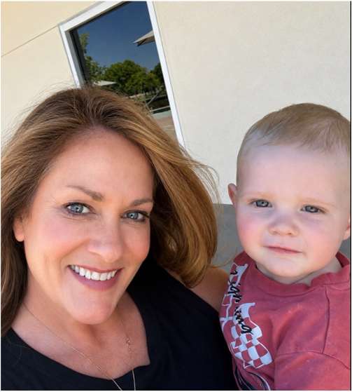 Stephanie Gilpin Guerra with her grandson Noah
