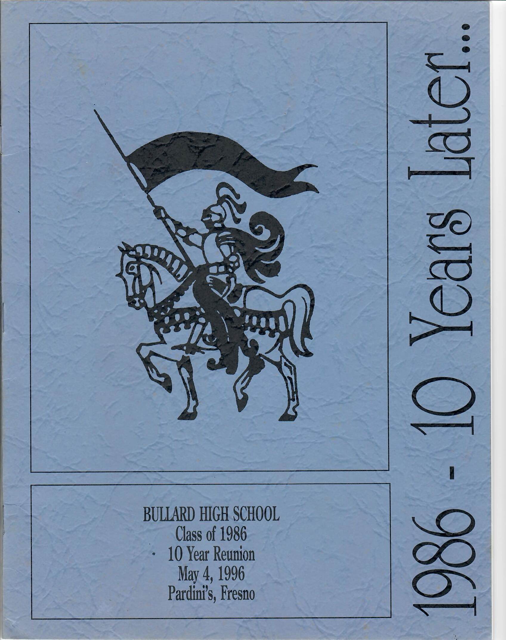 Original booklet page 1: 1986 — 10 Years Later…